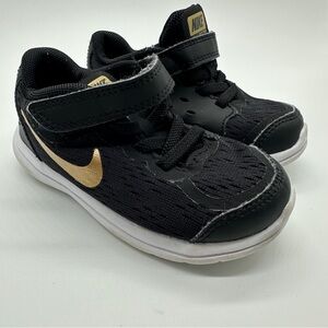 Black Nike running shoe